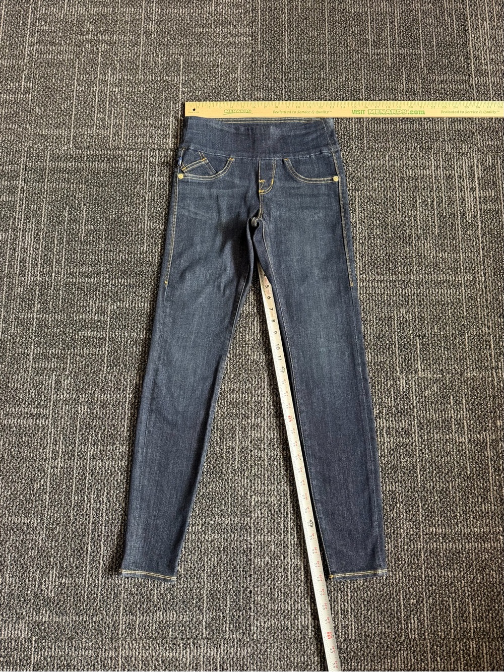 Rock & Republic Denim Rx Pull On Skinny Jeans Fever Dark Wash Blue Womens Size 4